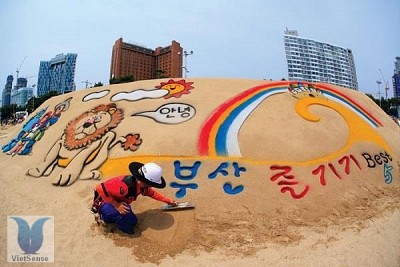 Lễ hội cát Haeundae tại Hàn Quốc Lễ hội cát Haeundae tại Hàn Quốc