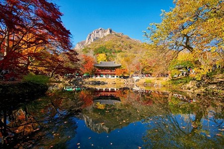 Những ngọn núi nổi tiếng ngắm lá đỏ mùa thu của Hàn Quốc
