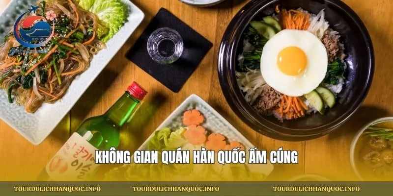 Không gian quán Hàn Quốc ấm cúng