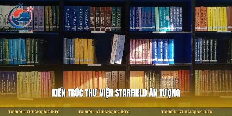 kiến trúc thư viện Starfield ấn tượng