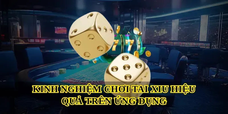Kinh nghiệm chơi Tai xiu hiệu quả trên ứng dụng